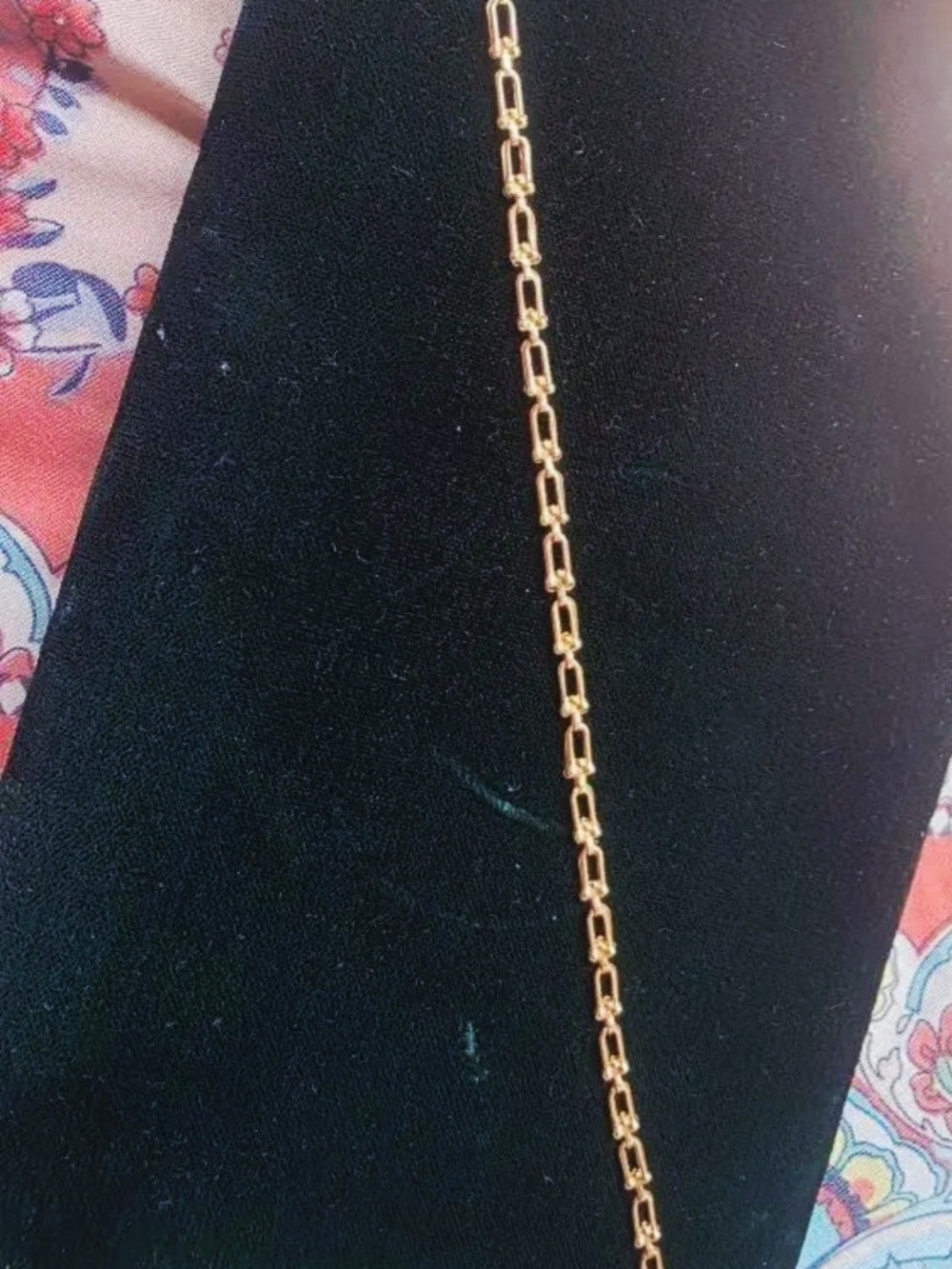18k Saudi Gold Link Chain Bracelet - Women Jewelry, Authentic